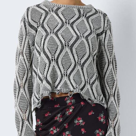 Noisy May Logan Plaited Open Stitch Sweater - Picture 1 of 3